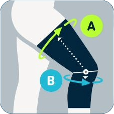 Bauerfeind Outdoor Knee Support   maattabel detail